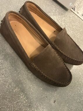 Quince Women’s  Suede Slip-On Loafers in  Brown